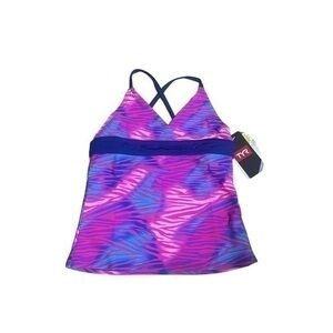 TYR Girls’ Dreamland Claire Tank - Pink Multi - Size 6/6X - NWT